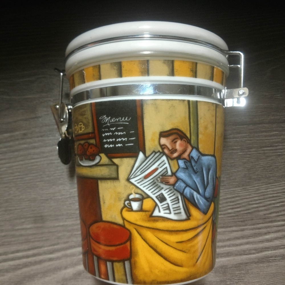 🆕Italian Ceramic Coffee Cannister